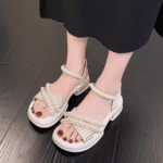 Women's sandals summer 2025 new style small fragrance style thick bottom fashionable - Image 5