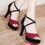 Cross strap high heels new free shipping summer women's shoes open toe sandals women's - Image 5