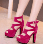European and American sexy super high heel women's shoes large size thick heel waterproof - Image 5