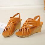 2025 spring and summer European and American new wedge sandals female sexy fish mouth - Image 6