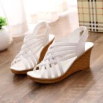 2025 spring and summer European and American new wedge sandals female sexy fish mouth - Image 5