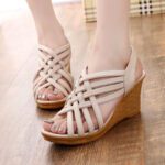 2025 spring and summer European and American new wedge sandals female sexy fish mouth - Image 3