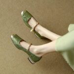 Red dragonfly genuine leather shoes 2025 spring and autumn new style - Image 6