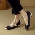 Red dragonfly genuine leather shoes 2025 spring and autumn new style - Image 4