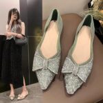 sparkling rhinestone flat shoes gentle sweet - Image 2