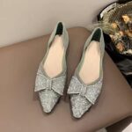 sparkling rhinestone flat shoes gentle sweet - Image 4