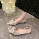 sparkling rhinestone flat shoes gentle sweet - Image 5