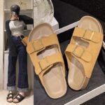 Retro double belt buckle slippers for women 2025 - Image 5