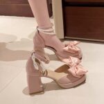 French thick heel Mary Jane shoes for women 2025 - Image 9