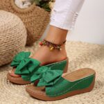 2025 summer new flip flops bowknot sandals