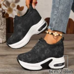 2025 autumn thick bottom front zipper sports running shoes for women - Image 5