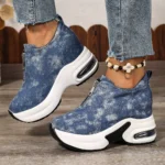 2025 autumn thick bottom front zipper sports running shoes for women - Image 2
