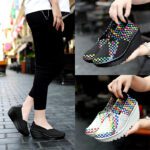 New ultra-light thick-soled hand-woven shoes for women