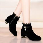 Special price frosted leather ankle boots - Image 2