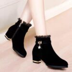 Special price frosted leather ankle boots - Image 3