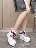 New Casual Sneakers Trendy 2025 Spring and Autumn Chanel Style White Sneakers - Image 4