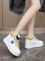 New Casual Sneakers Trendy 2025 Spring and Autumn Chanel Style White Sneakers - Image 3