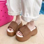 new slippers platform bottom thick sole height