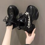 Summer new style, 8cm height-increasing mesh athletic shoes, casual shoes, chunky sneakers - Image 2