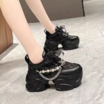 Summer new style, 8cm height-increasing mesh athletic shoes, casual shoes, chunky sneakers - Image 4