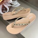 Women's flip-flops, platform high heels, summer, - Image 4