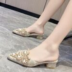 New Pearl Women's Slippers, Spring/Autumn/Summer - Image 4