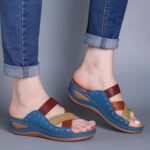 Summer big size slippers for women, mid-heel sandals - Image 6