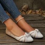 Pointed Toe Flying Weave Lazy Shoes Women's Flat Breath - Image 6