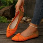 Pointed Toe Flying Weave Lazy Shoes Women's Flat Breath - Image 7