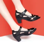 High-quality genuine leather sandals for women - Image 2