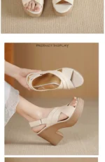 Women's 8cm Open-Toe Platform Sandals - Image 5