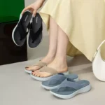 Ultralight, water-resistant, platform flip-flops