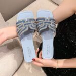 Plus size (35-41) fairy-style outdoor slippers, women's