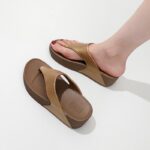 Men's summer fashionable slippers, thick-soled wedge heels, non-slip beach - Image 3