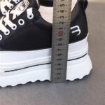 Women's white leather sneakers - Image 7