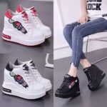 Embroidered floral white sneakers Shoes - Image 6
