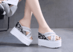 Summer versatile rhinestone sequined platform shoes - Image 4