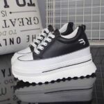 Women's white leather sneakers